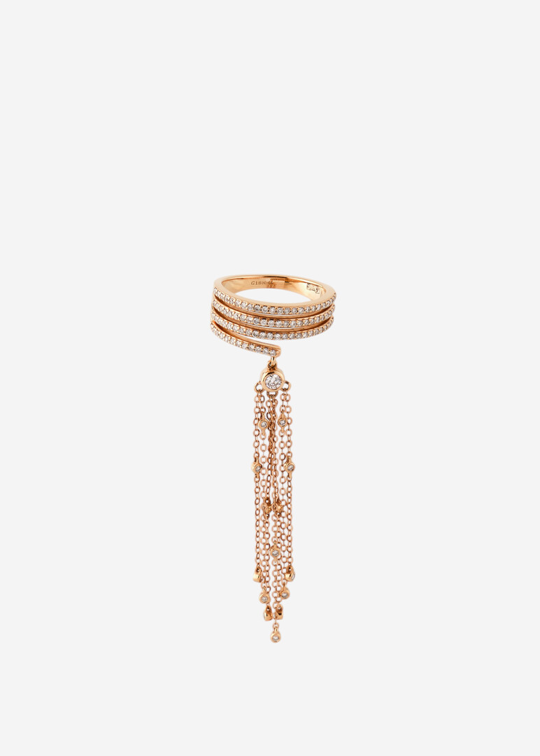 Gold and diamond ring