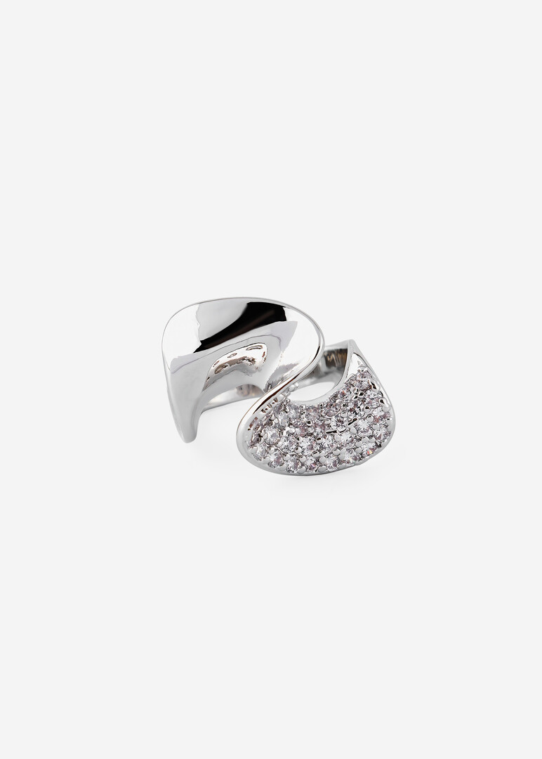 wave crystal ring