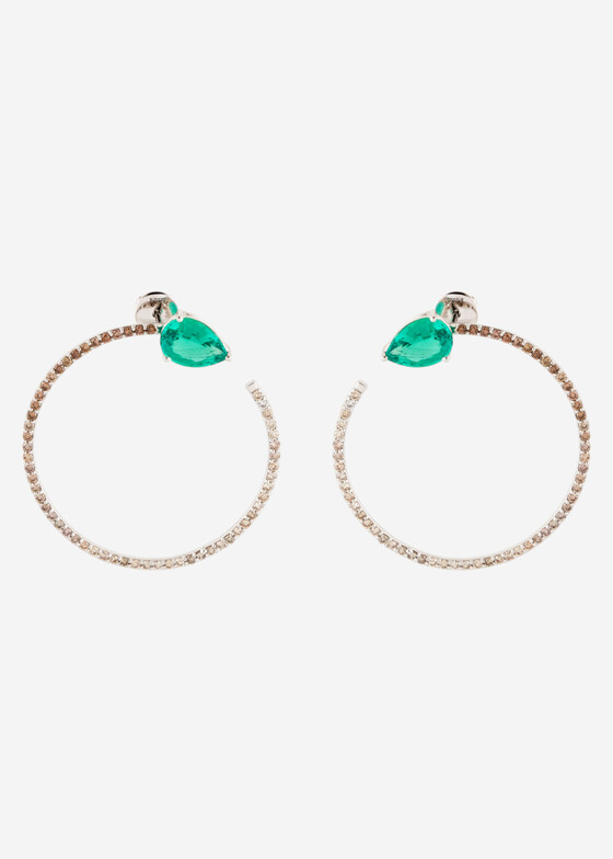 Пусеты Adelya Jewellery Серьги из золота с бриллиантами