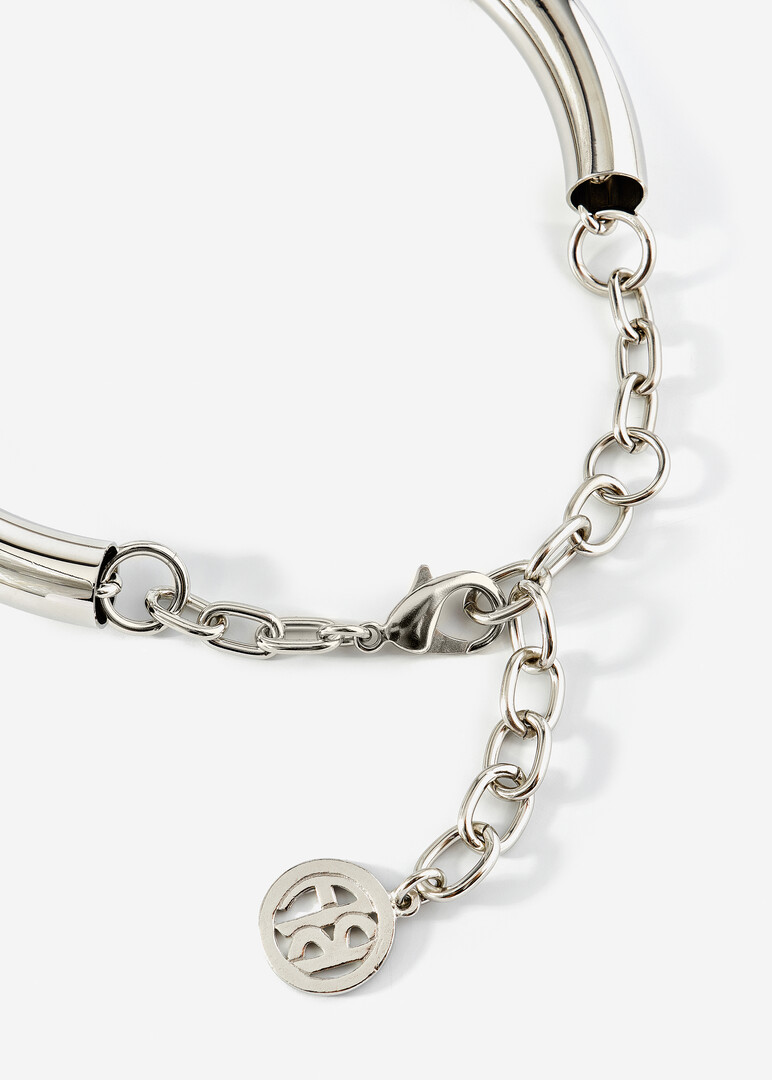 Колье Collar, покрытое серебром