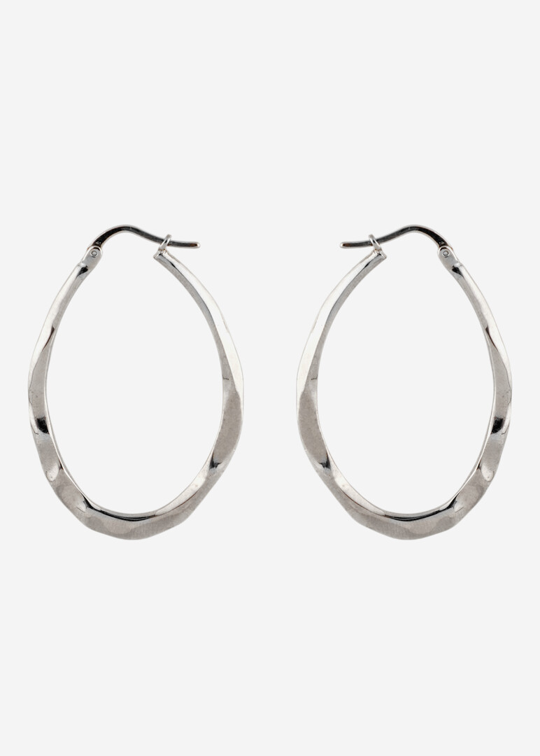 silver-tone earrings Ova