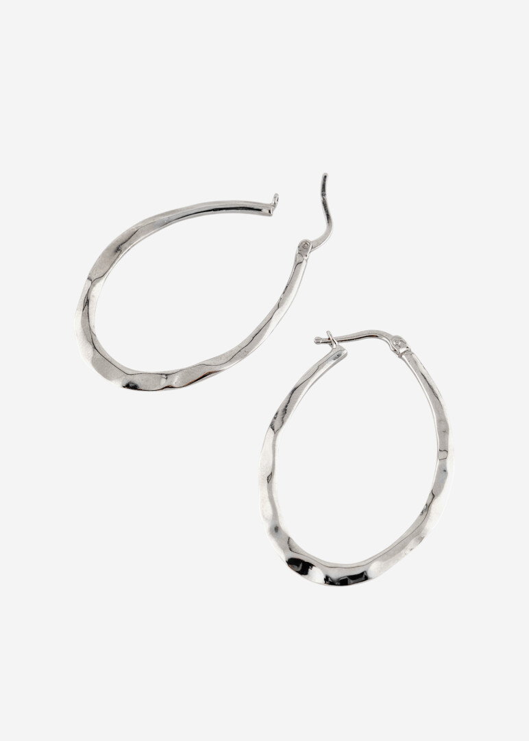silver-tone earrings Ova
