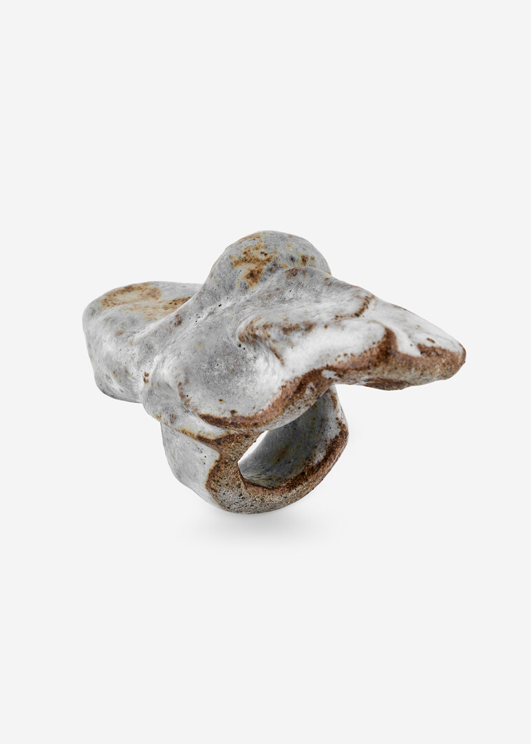 blue ceramic ring