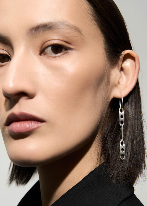 Моносерьги Rick Owens Моносерьга из серебра