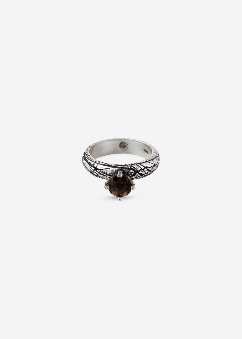 silver rauchtopaz ring LOYALTY RAUCH RING