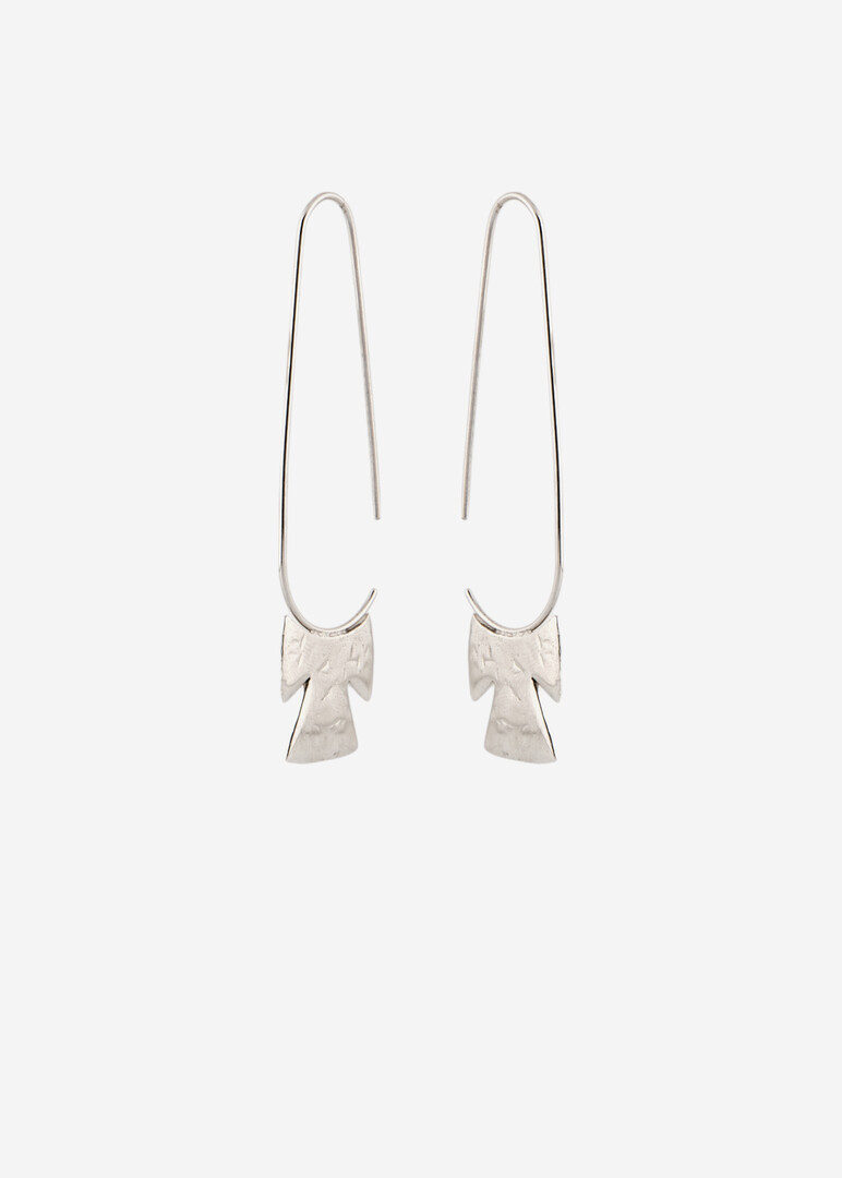 Серьги Phoenician из бронзы с серебряным покрытием