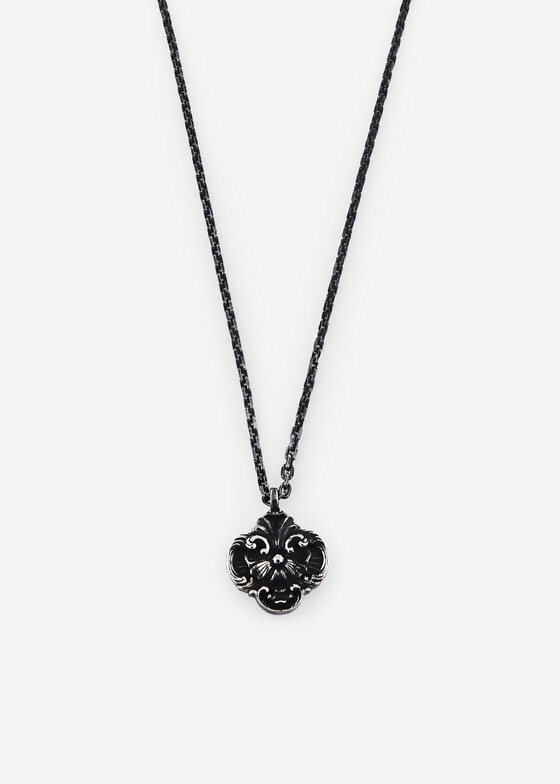 Колье с подвесами NoBrandName Колье из серебра Dark Light Medallion