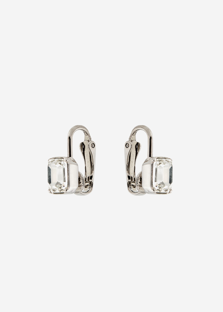Ibra clip-on earrings with crystals