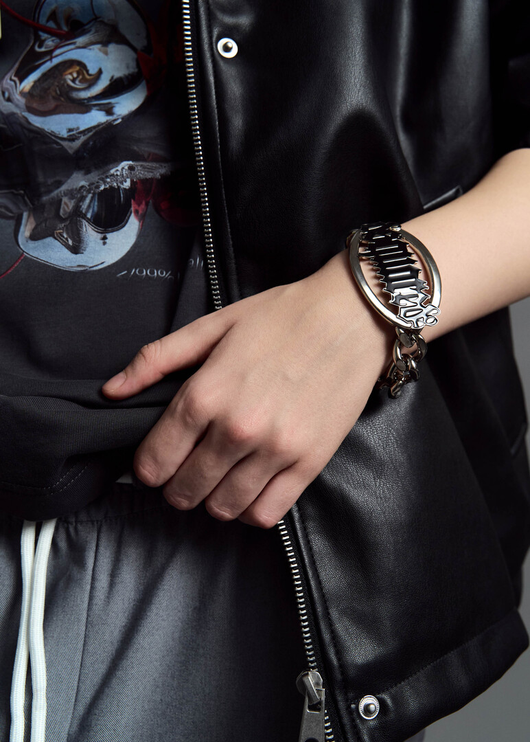 Silver DSQUARED2 Chain Bracelet
