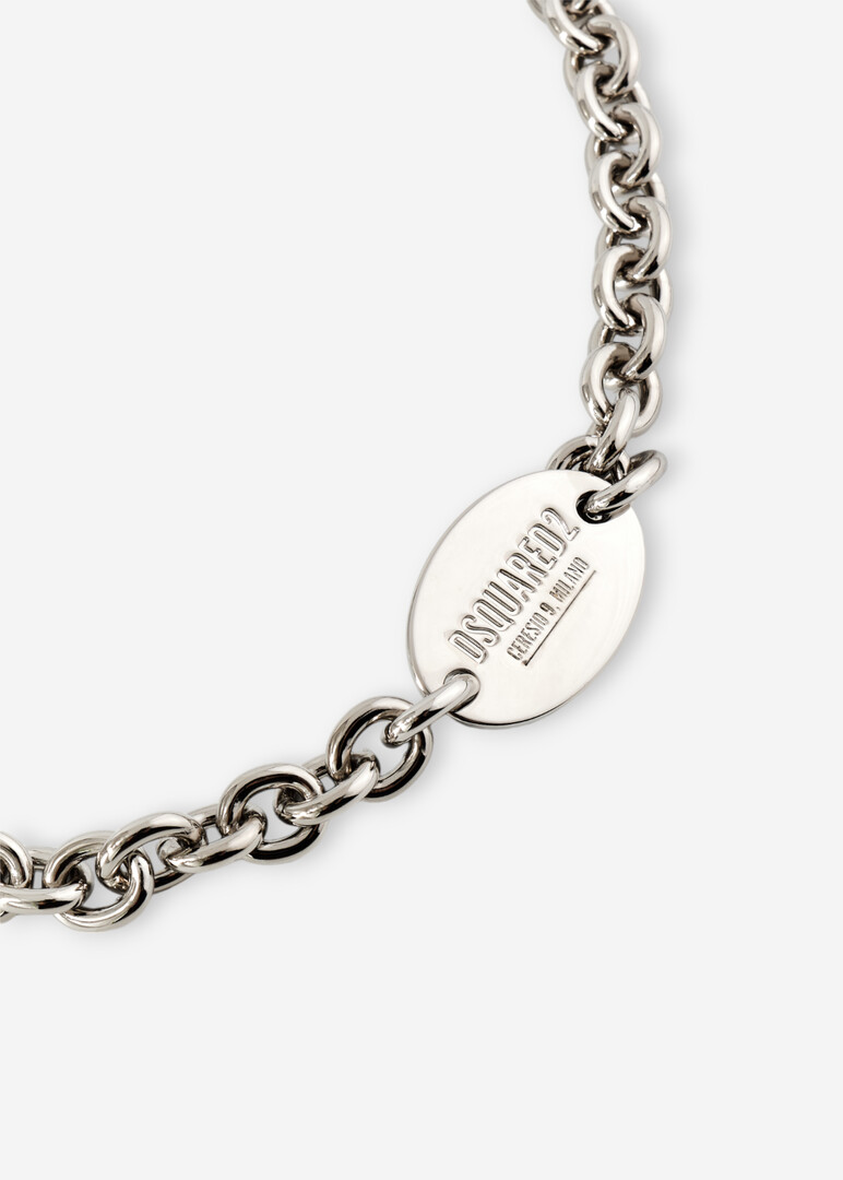 Silver DSQUARED2 Volumetric Chain
