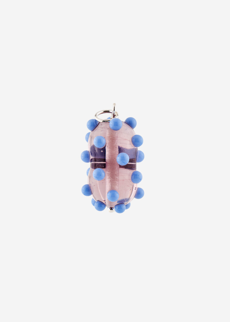 pink BEAN glass pendant, No. 38 BOMBASTIK VIOLET