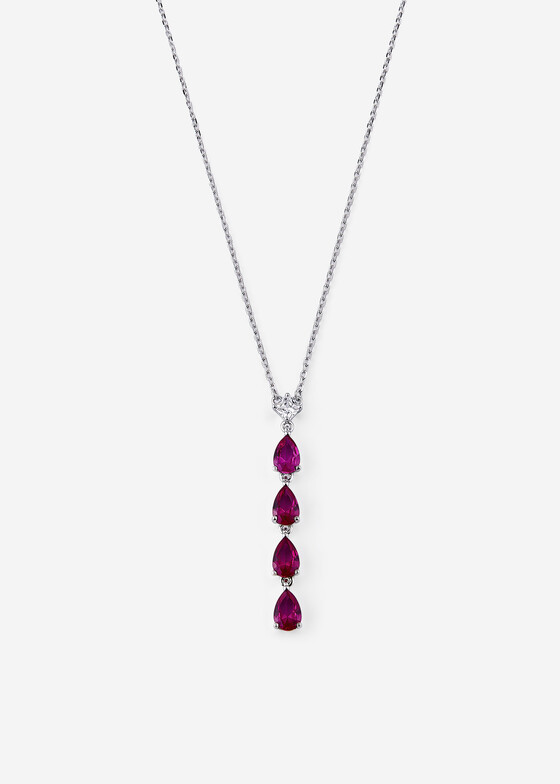 Кулоны и подвески FANCY of Brosway Колье из серебра с фианитами PASSION RUBY