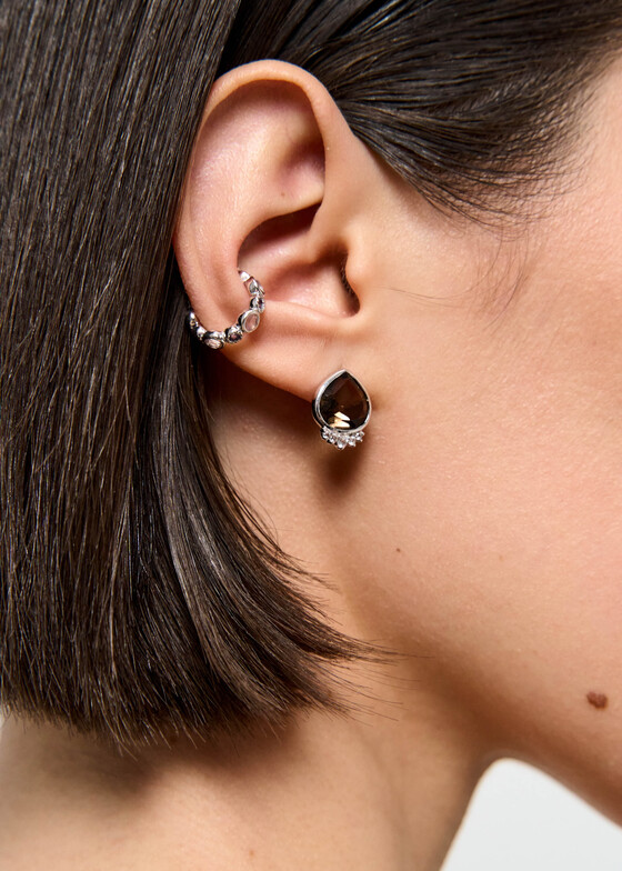 Серьги Wisteria Gems Серьги из серебра с кварцем и топазом