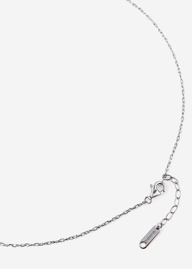 silver pearl pendant necklace INFINITE WHITE