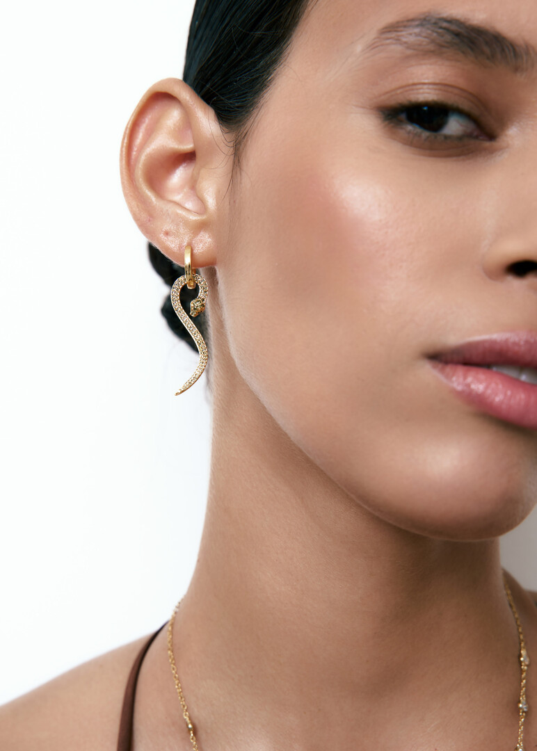 gold-plated aro zola mono-earring
