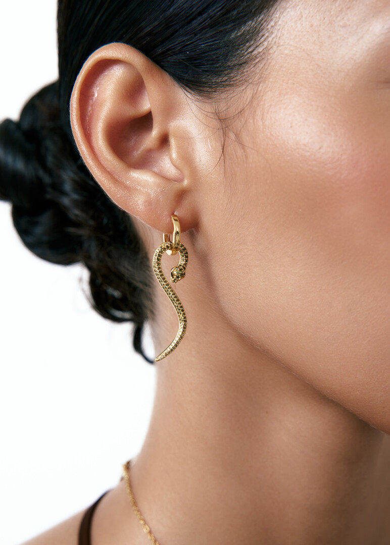 gold-plated aro zola mono-earring