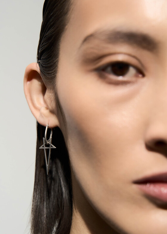 Моносерьги Rick Owens Моносерьга PENTAGRAM