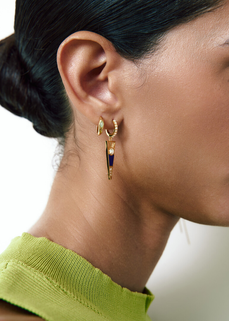 Gold-Plated Single Earring Aro Ife