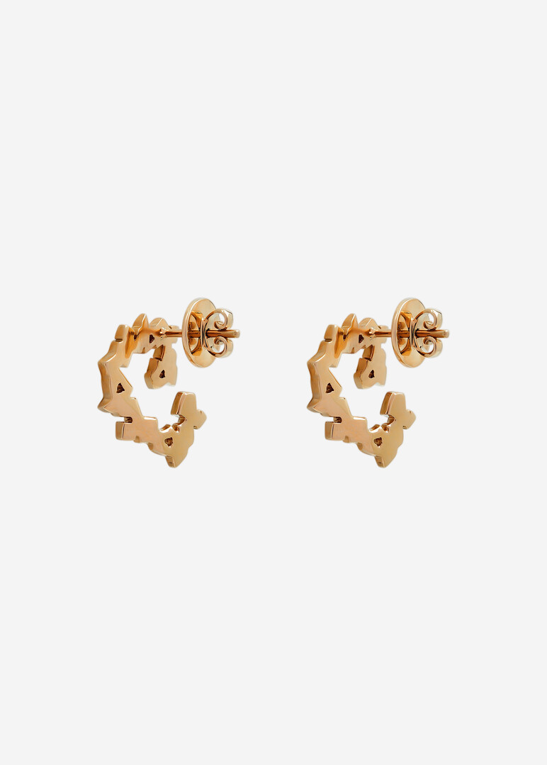 Earring — Hobb, 18K yellow gold heart, Hob White