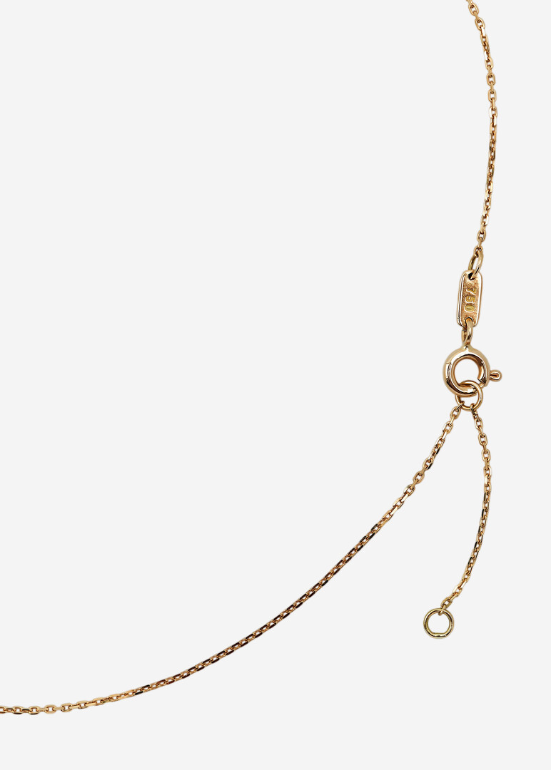 Necklace - Hobb, 18K Yellow Gold & Baguette Diamonds Word, Hob
