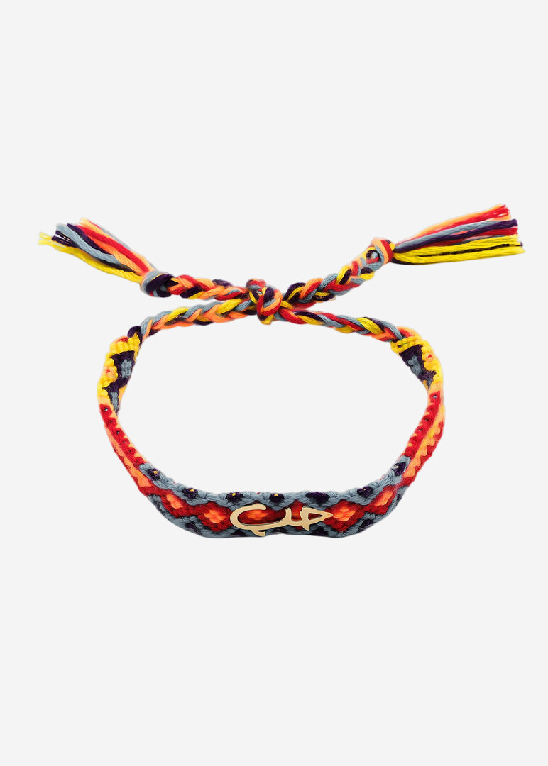 Bracelet - Hobb, 18K Yellow Gold & Fabric, Hob