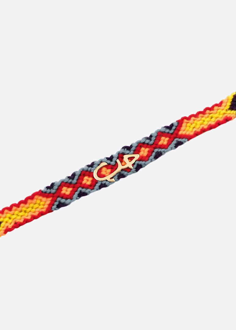 Bracelet - Hobb, 18K Yellow Gold & Fabric, Hob