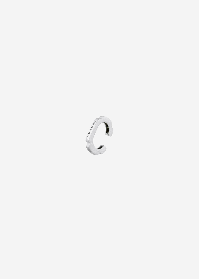 matte silver cuff