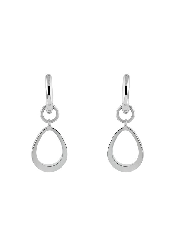 Серьги с подвесами Maximilian Silver Label Парные тринкеты «Авокадо малые»