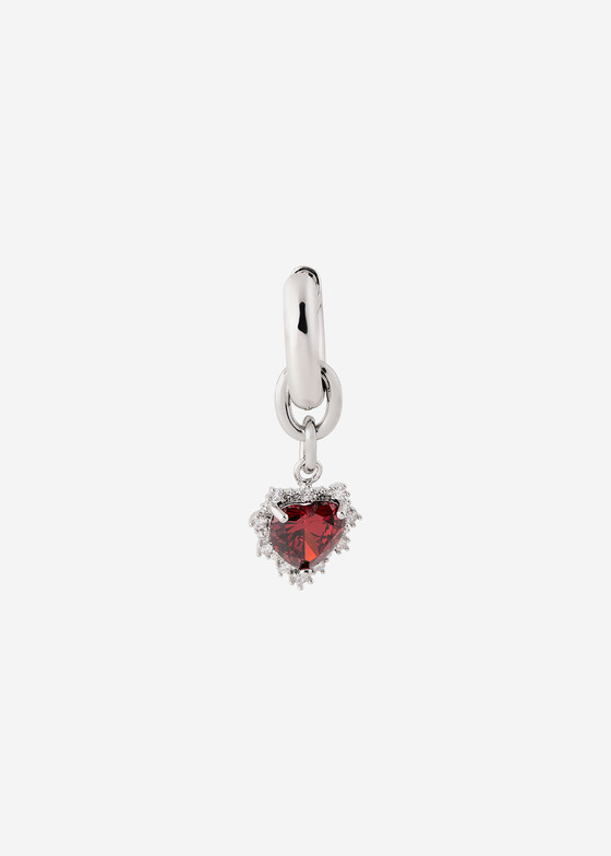 Моносерьги TATI YORK Моносерьга Mini Vivi Ear Red с кубическим цирконием