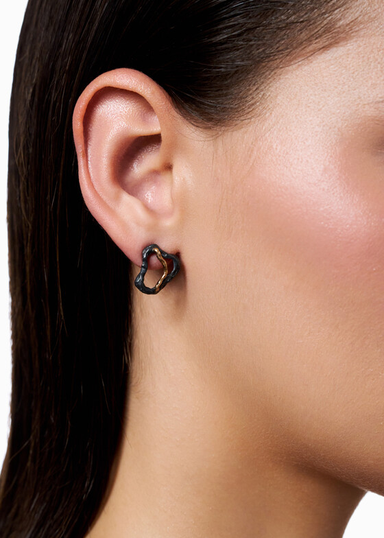 Серьги средней длины Kintsugi Jewelry Серьги из серебра Kintsugi Lines