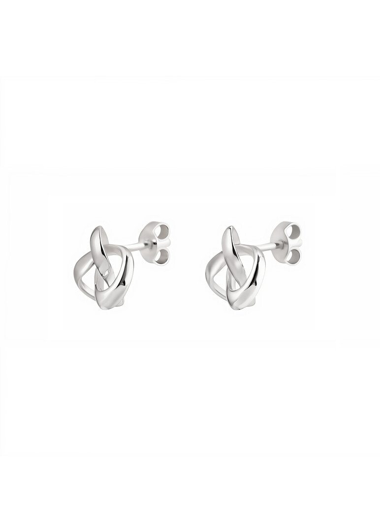 silver earrings "The Power of Three"