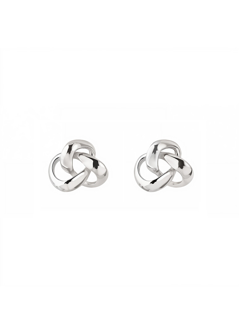 silver earrings "The Power of Three"
