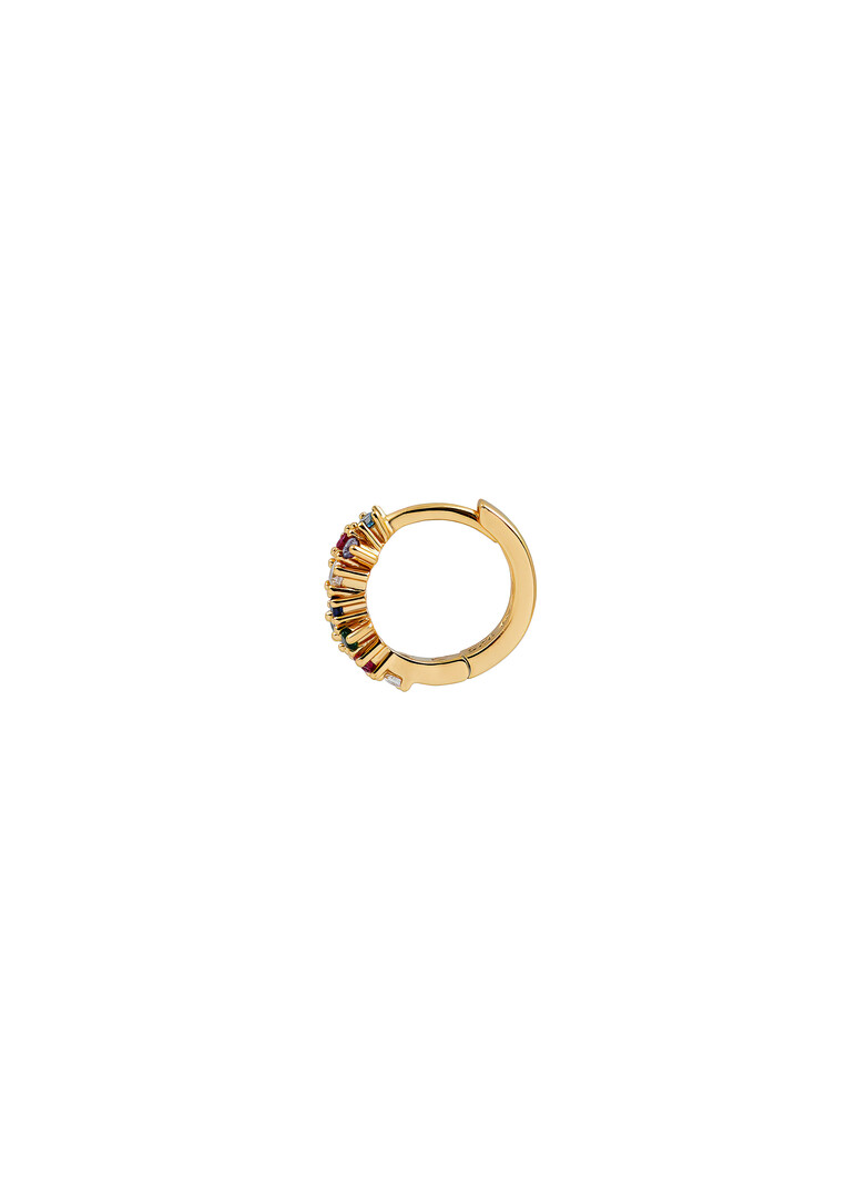 gold-plated sterling silver aro multicolor mono-earring