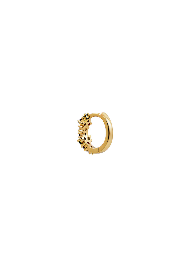 gold-plated sterling silver aro multicolor mono-earring