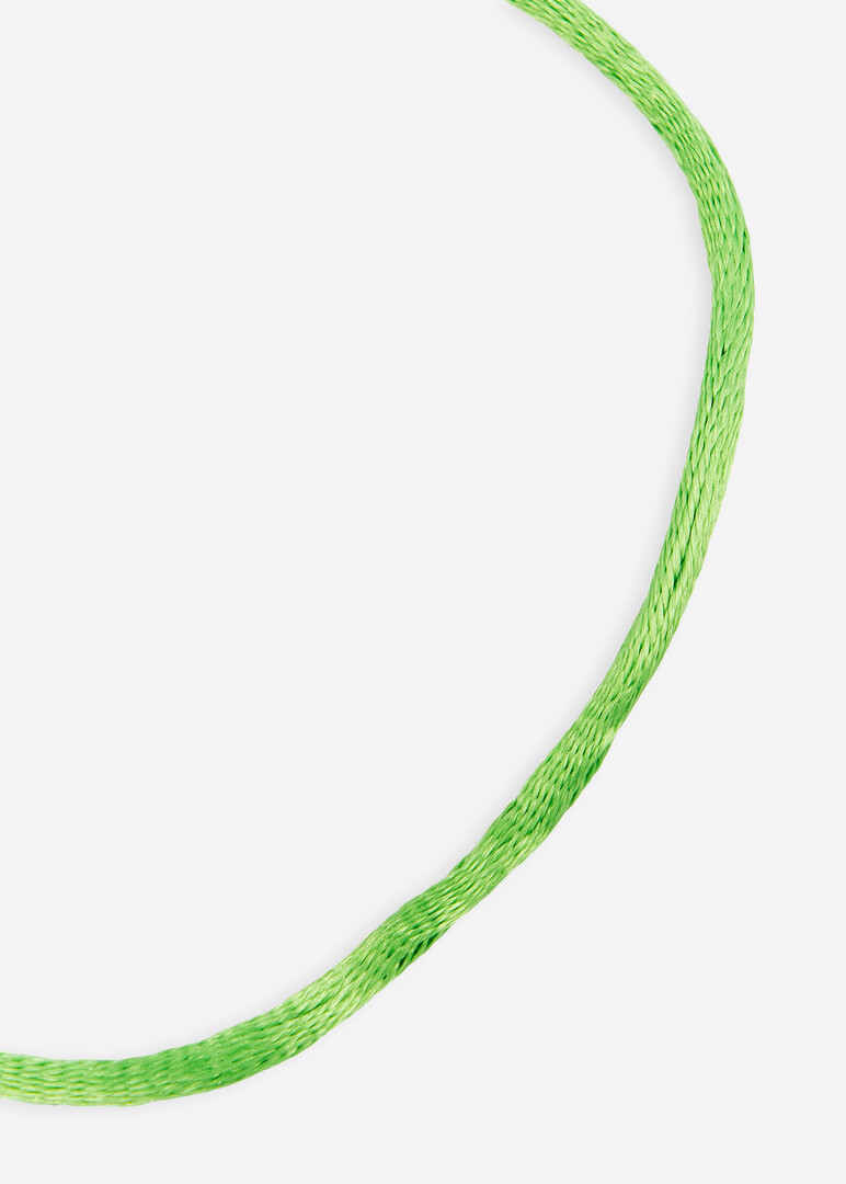 green silk thread bracelet