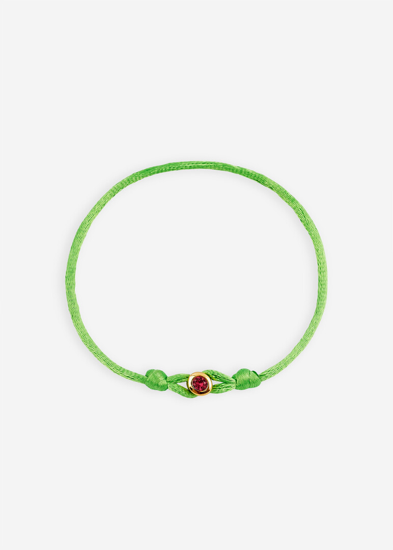 green silk thread bracelet