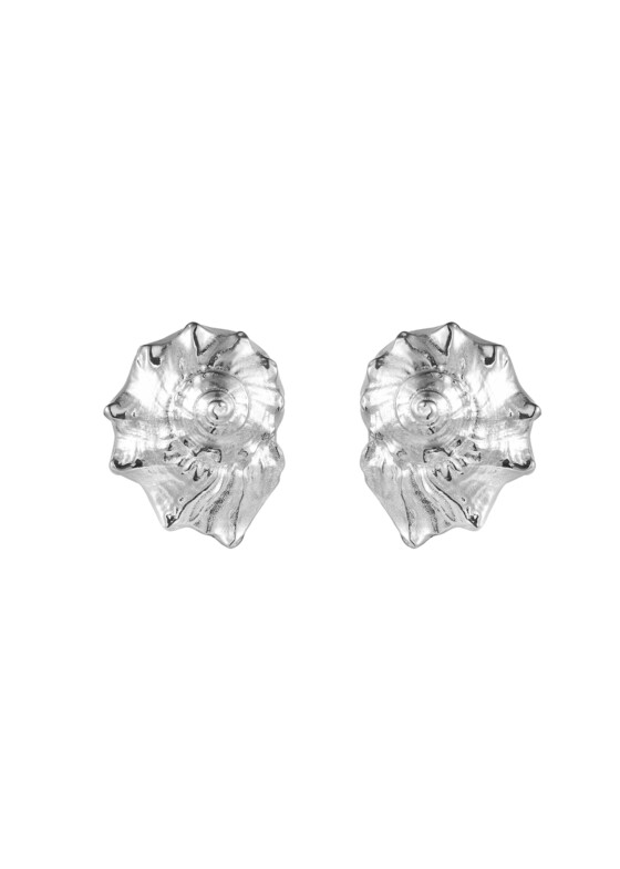 Акцентные серьги Ms. Marble Серьги-ракушки из серебра Conch Shell