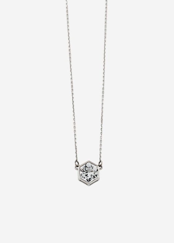 Колье с подвесами Vertigo Jewellery Lab Колье из золота HEXO GEOMETRY White