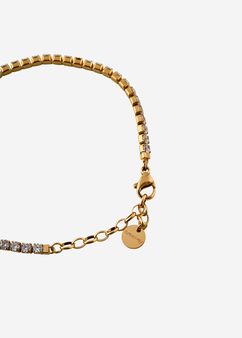 steel bracelet with cubic zirconia DESIDERI