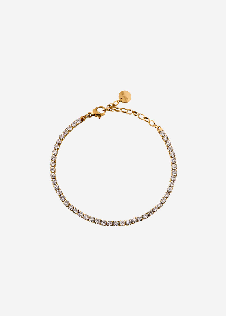 steel bracelet with cubic zirconia DESIDERI