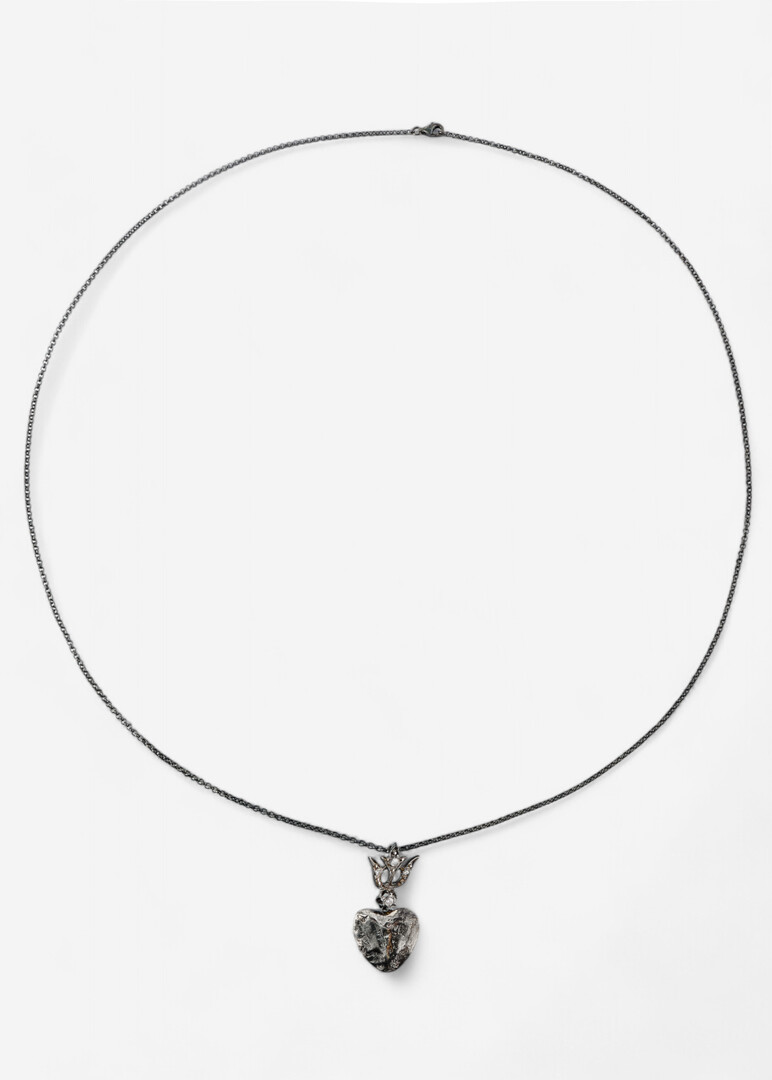 Necklace made of silver with a moissanite Mintaka