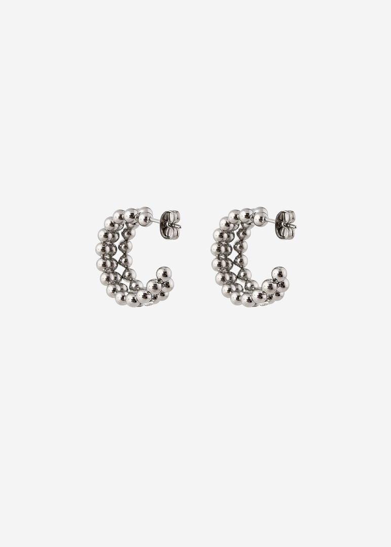 steel crystal earrings PERFECT