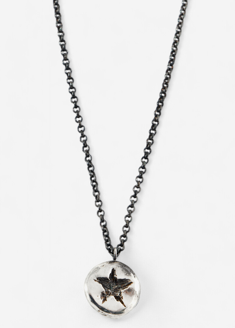 Mintaka silver star necklace