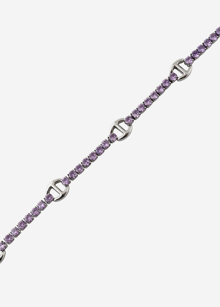 steel bracelet with cubic zirconia DESIDERI