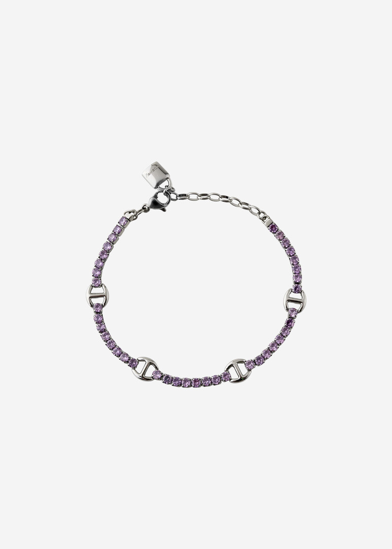steel bracelet with cubic zirconia DESIDERI