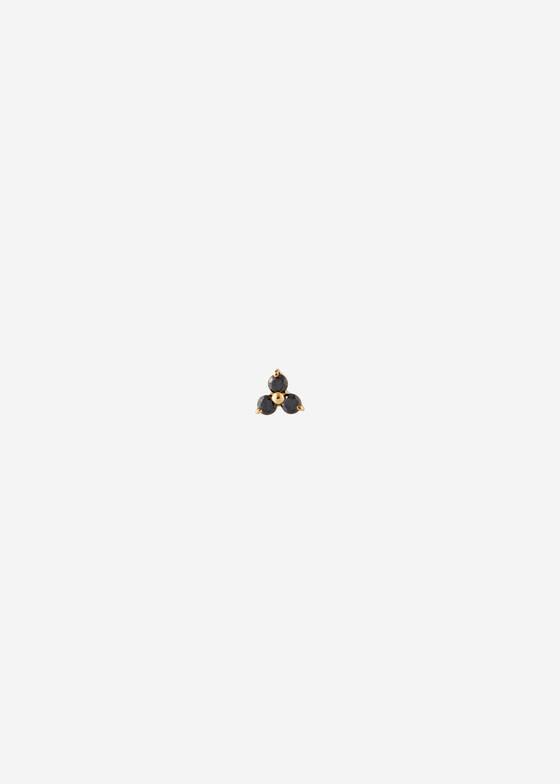 Пирсинг AURIS Средний топ для пирсинга Threeleaf из золота с бриллиантами