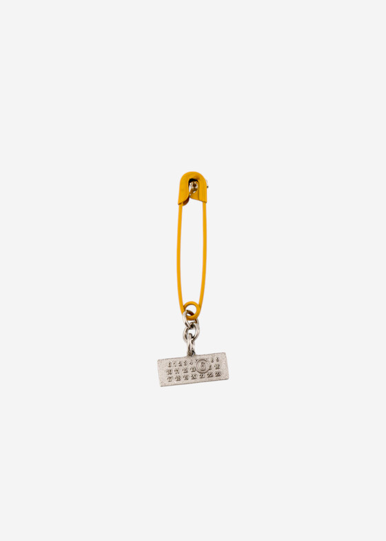 Моносерьги MM6 Maison Margiela Золотистая моносерьга Safety Pin
