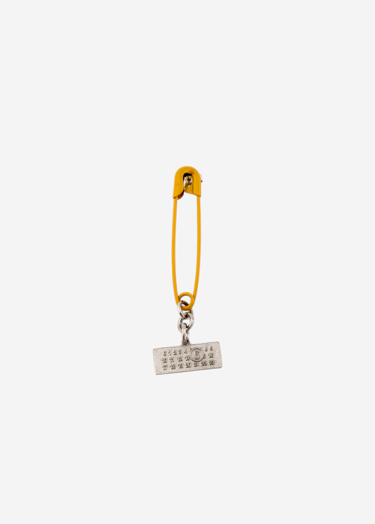 золотистая моносерьга Safety Pin
