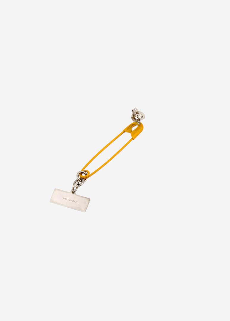 золотистая моносерьга Safety Pin