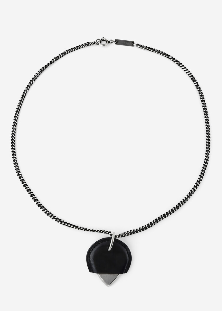 silver necklace with pendant KUNO